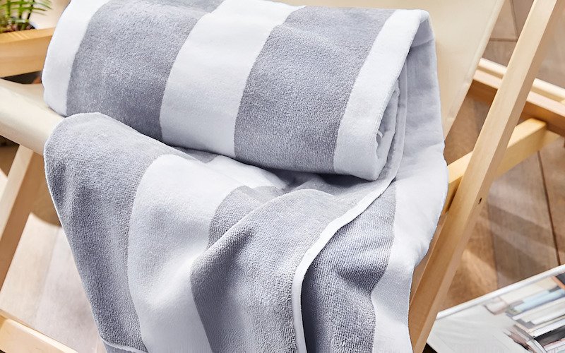 Large terry cloth beach towels are a must for a day at the beach or pool