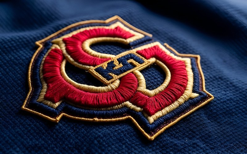 Embroidered designs are made with strong threads that are stitched directly into the fabric