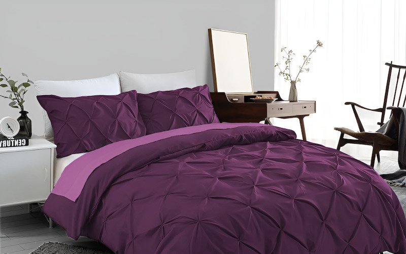 tucks can make duvet covers or pillow shams look elegant.