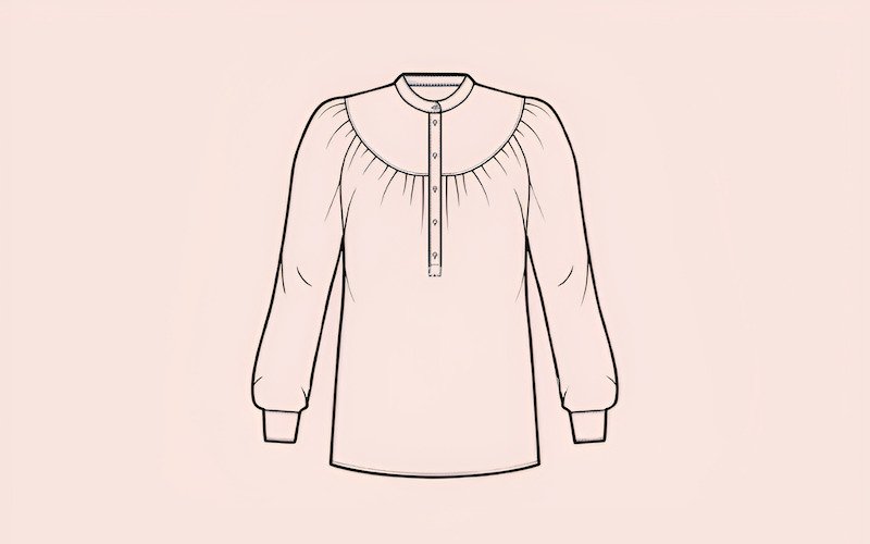 A shoulder piece shirt, the yoke, helps the shirt hang correctly on your shoulders