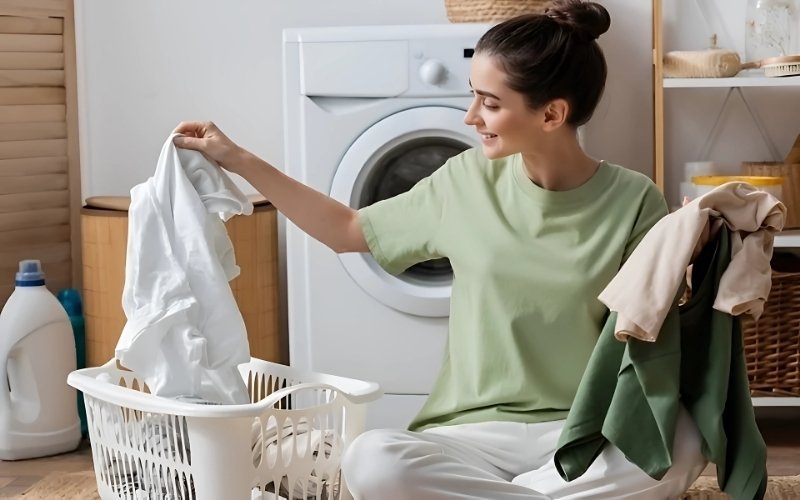 Sorting laundry