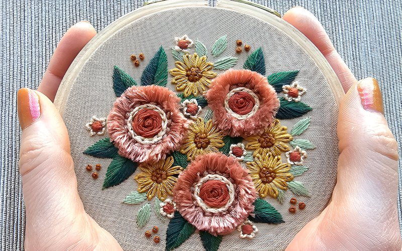 Simply put, embroidery is a technique of decorating fabric with needle and thread