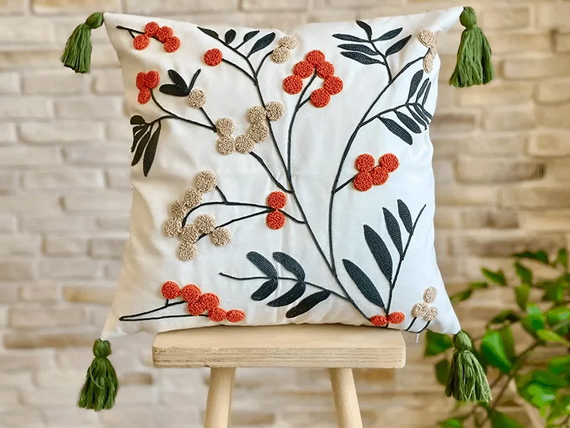 Personalize your pillows: mix fabrics, add trims, be unique!