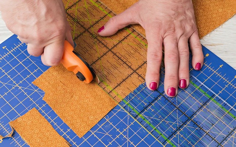 A cutting mat is a special flat board or surface used for cutting materials