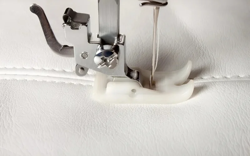 The straight stitch foot is designed to sew perfect straight stitches