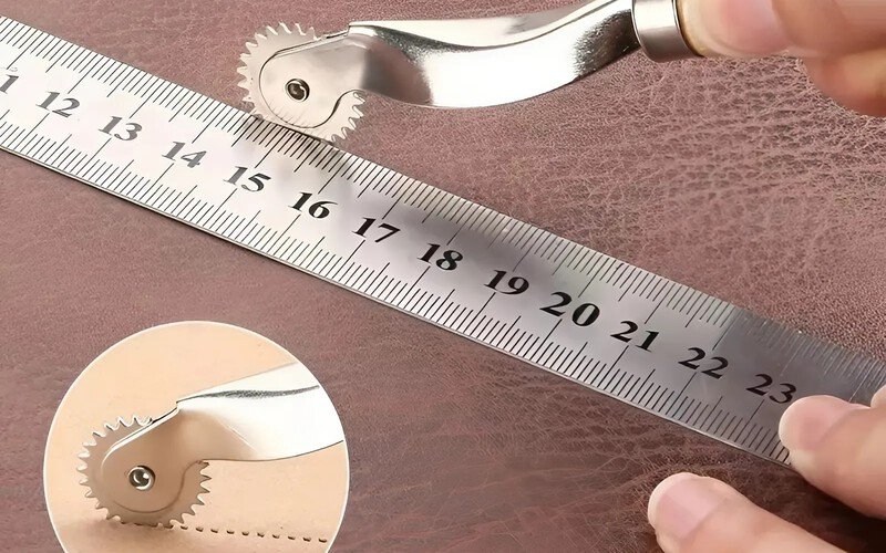 The tracing wheel could scratch, indent, or leave marks on your table or work surface if it's not protected