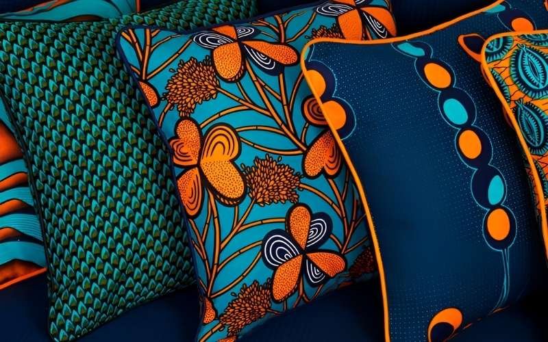 Printed pillow covers and custom home textiles