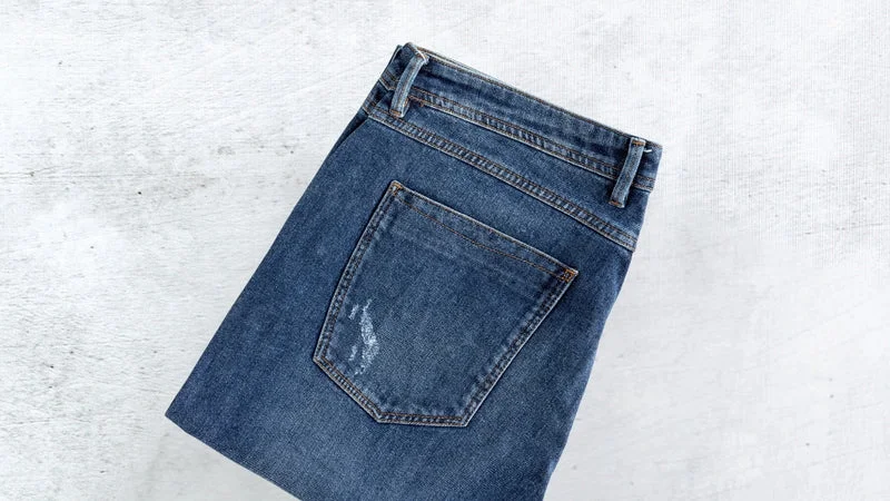 Classic denim: Flat-felled seams define jeans' durability.
