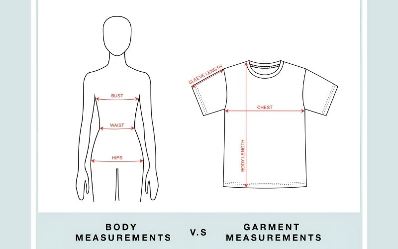 Spec sheets almost exclusively use finished garment measurements