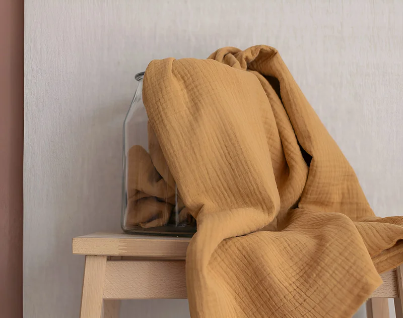 Muslin's magic: Soft, light, breathable cotton.