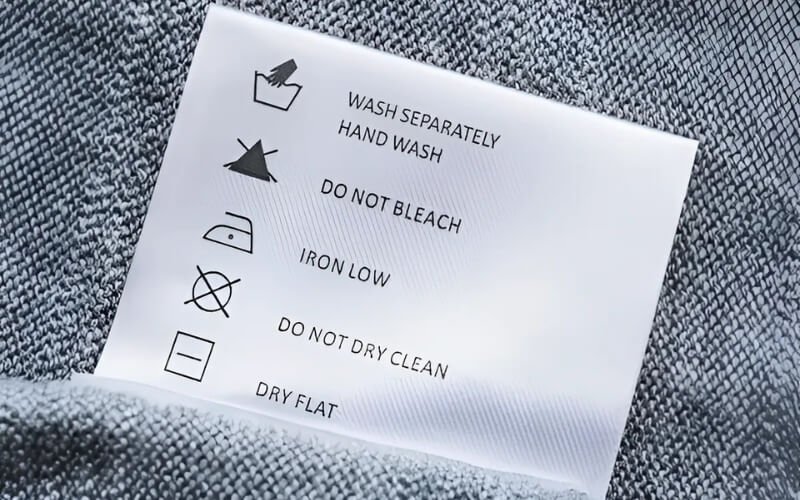 Durable care labels for better garment care.