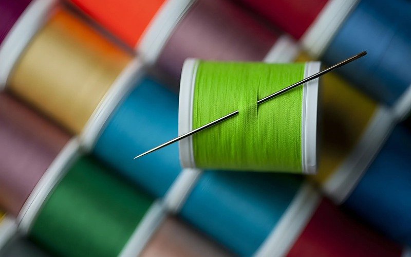 Sewing thread is a very fine thread used for joining pieces of fabric together or for creating beautiful decorative patterns on fabric