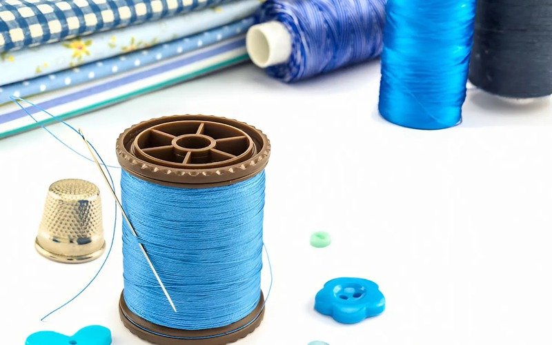 Try to pick a thread color that matches your fabric as closely as possible