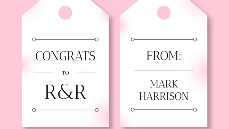 A swing tag, often referred to as a hang tag, is a small tag typically made of cardstock