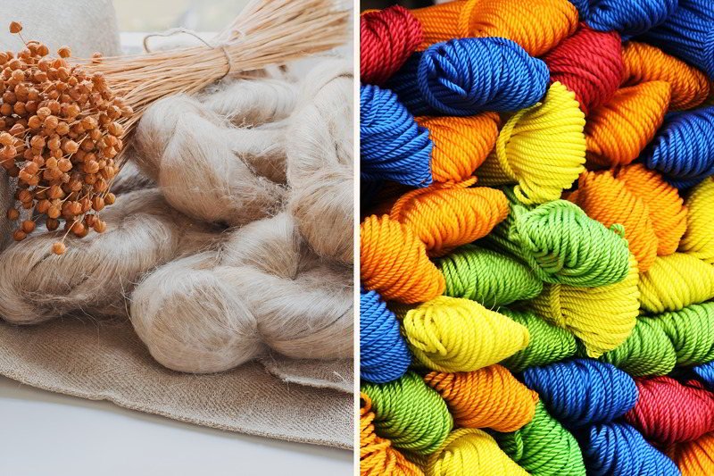 Natural or synthetic? Discover the heart of every textile.