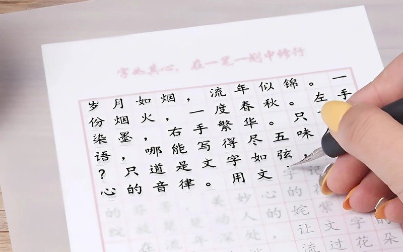 You can place tracing paper over calligraphy guides, examples of lettering, or printed fonts. Then, you can trace the letterforms again and again