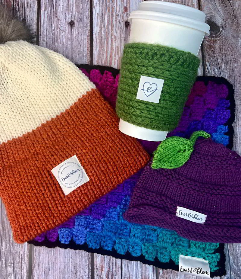 Enhance wool items with perfect branding labels.