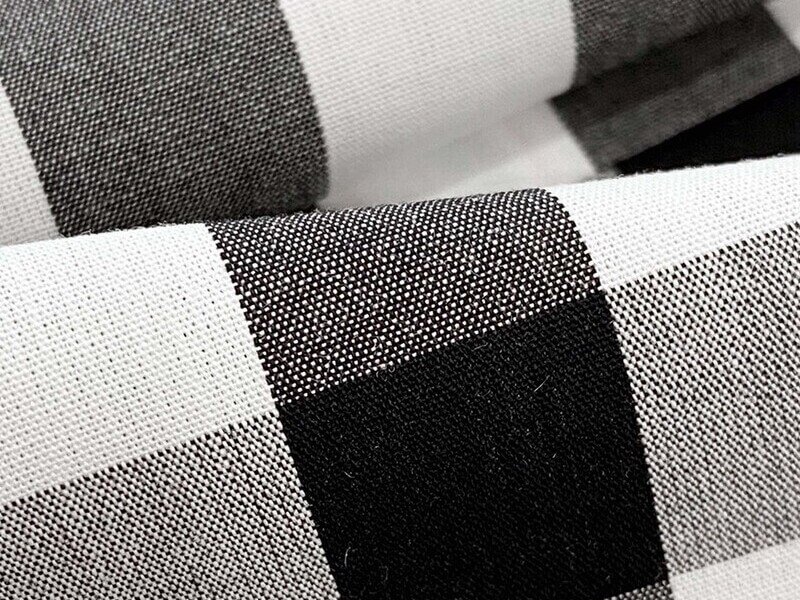 Yarn-dyed: The secret to crisp, lasting patterns.