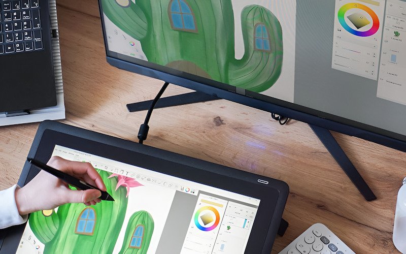 A digitizer is a special tool. Imagine you are drawing on paper with a pen.