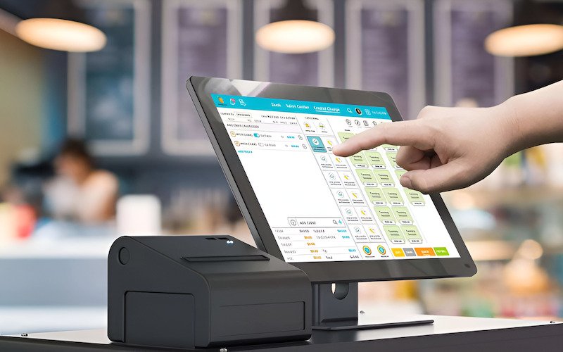 This information then goes to a computer or a cash register system, also known as a Point of Sale (POS) system
