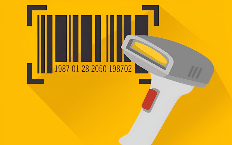 A barcode can hold a product number, a website link, contact details