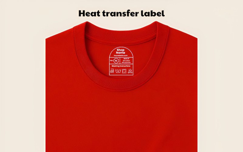 A heat transfer label is a tagless labeling solution where a design is printed on a special carrier material