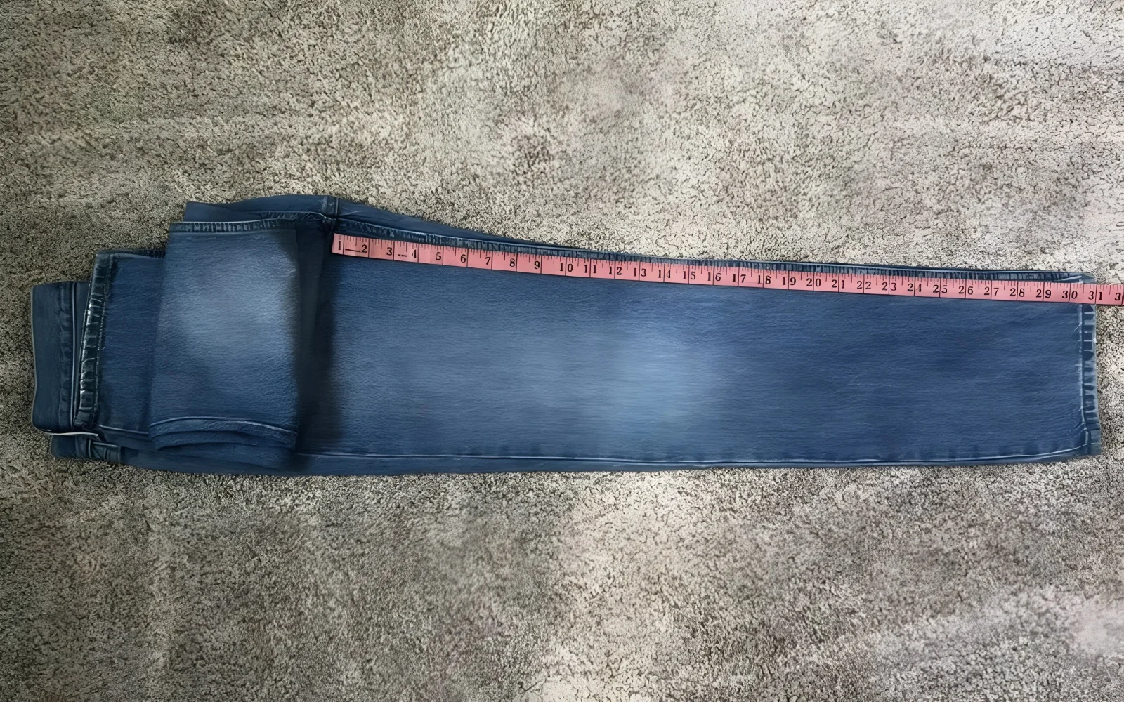 Place tape from crotch seam intersection to bottom hem.
