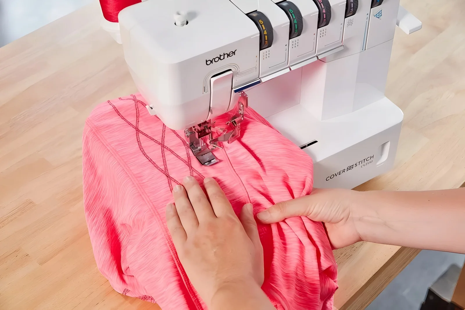 Coverstitch Machines: Professional hem.