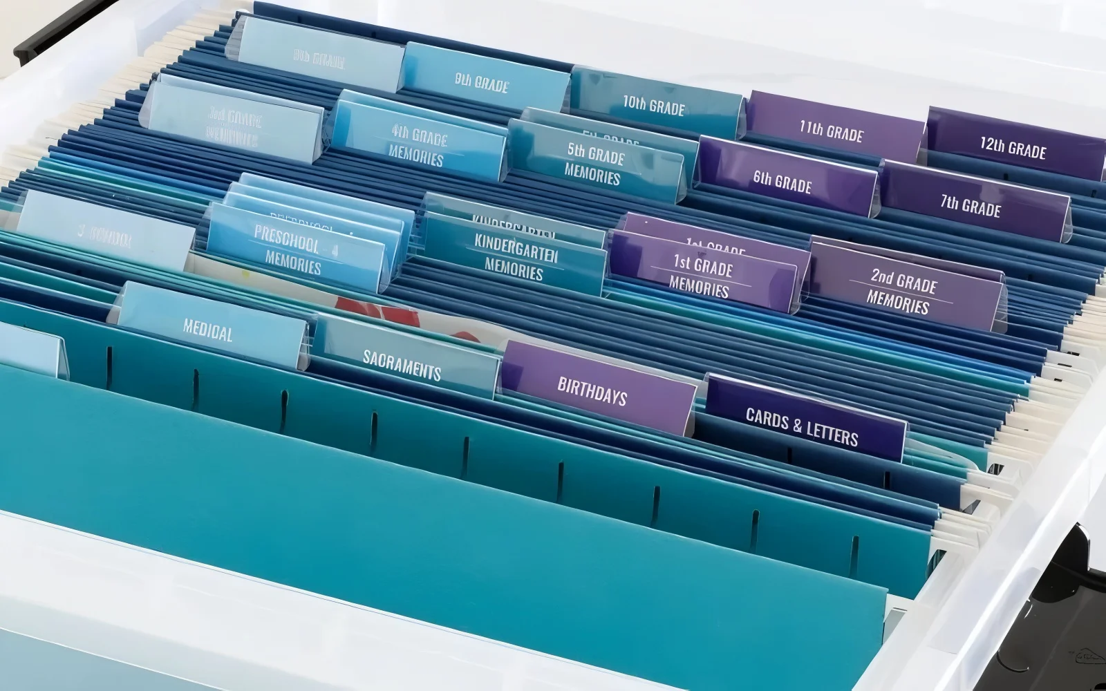 Organize the material samples logically