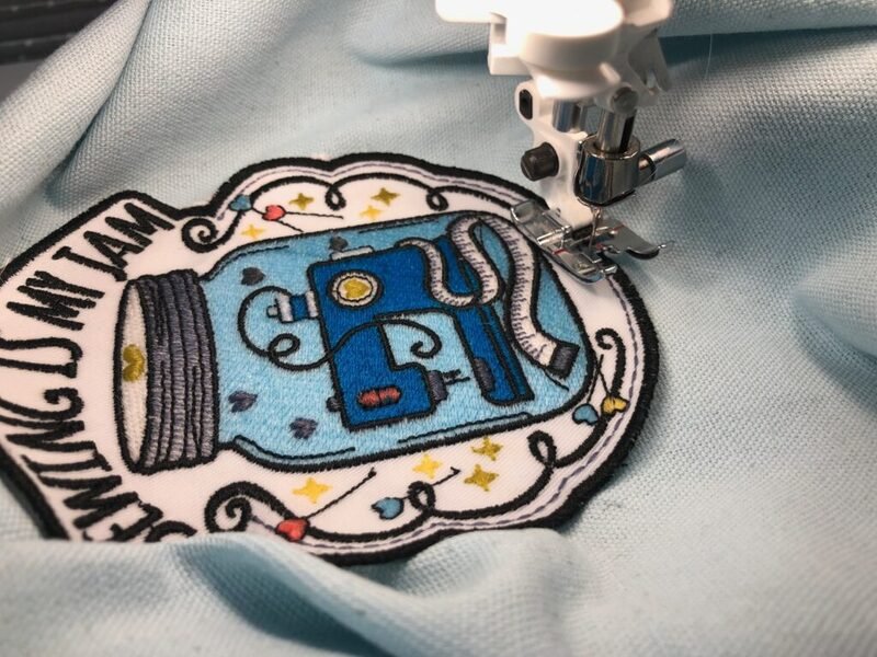 A straight or zigzag stitch provides a clean, professional edge.