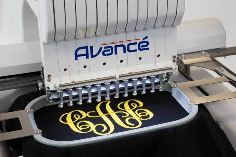 Multiple needles mean seamless color changes and faster production.