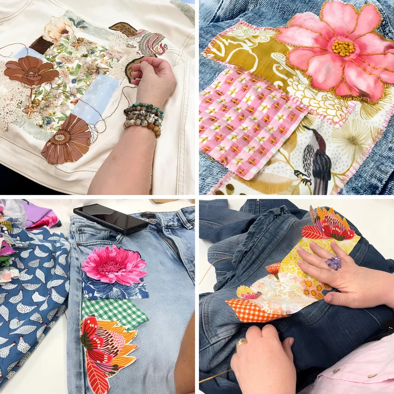 Explore different techniques for your next denim project.