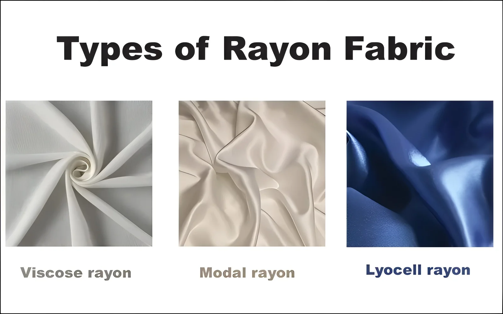 Different types of rayon, unique qualities.